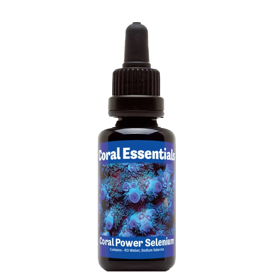Bottle of Coral Essentials Coral Power Selenium 50mL marine aquarium supplement