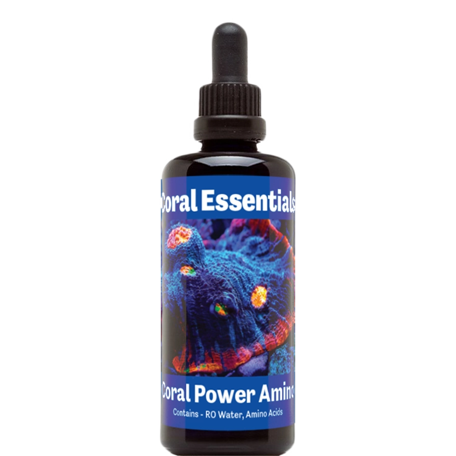 Bottle of Coral Essentials Coral Power Amino 100mL marine aquarium supplement
