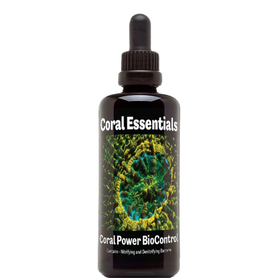 Bottle of Coral Essentials Coral Power BioControl 100mL marine aquarium supplement