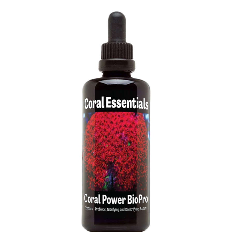 Bottle of Coral Essentials Coral Power BioPro 100mL marine aquarium supplement