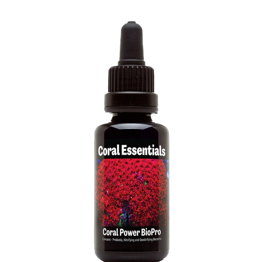 Bottle of Coral Essentials Coral Power BioPro 50mL marine aquarium supplement