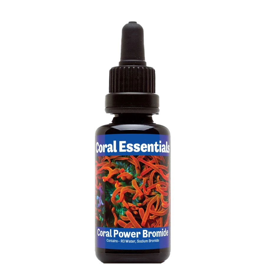 Bottle of Coral Essentials Coral Power Bromide 50mL marine aquarium supplement