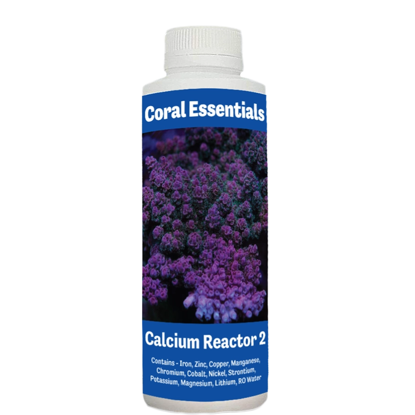 Bottle of Coral Essentials Calcium Reactor 2 marine aquarium supplement