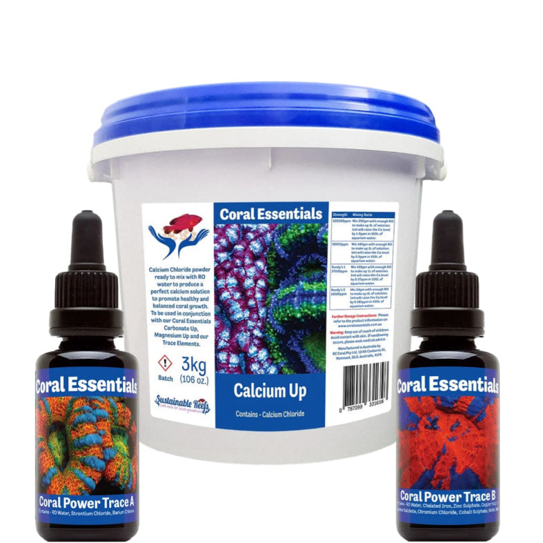 Coral Essentials Calcium Up Bundle marine aquarium supplement