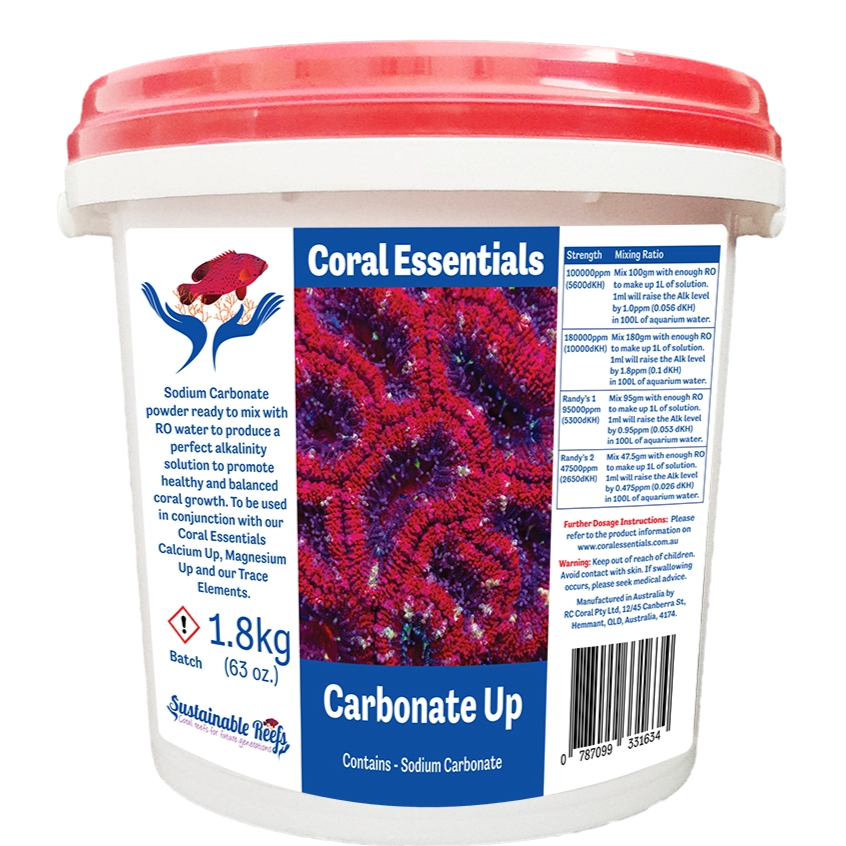 Bucket of Coral Essentials Carbonate Up marine aquarium supplement