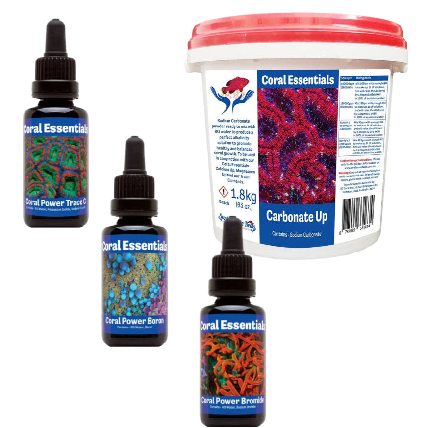 Coral Essentials Carbonate Up Bundle marine aquarium supplement