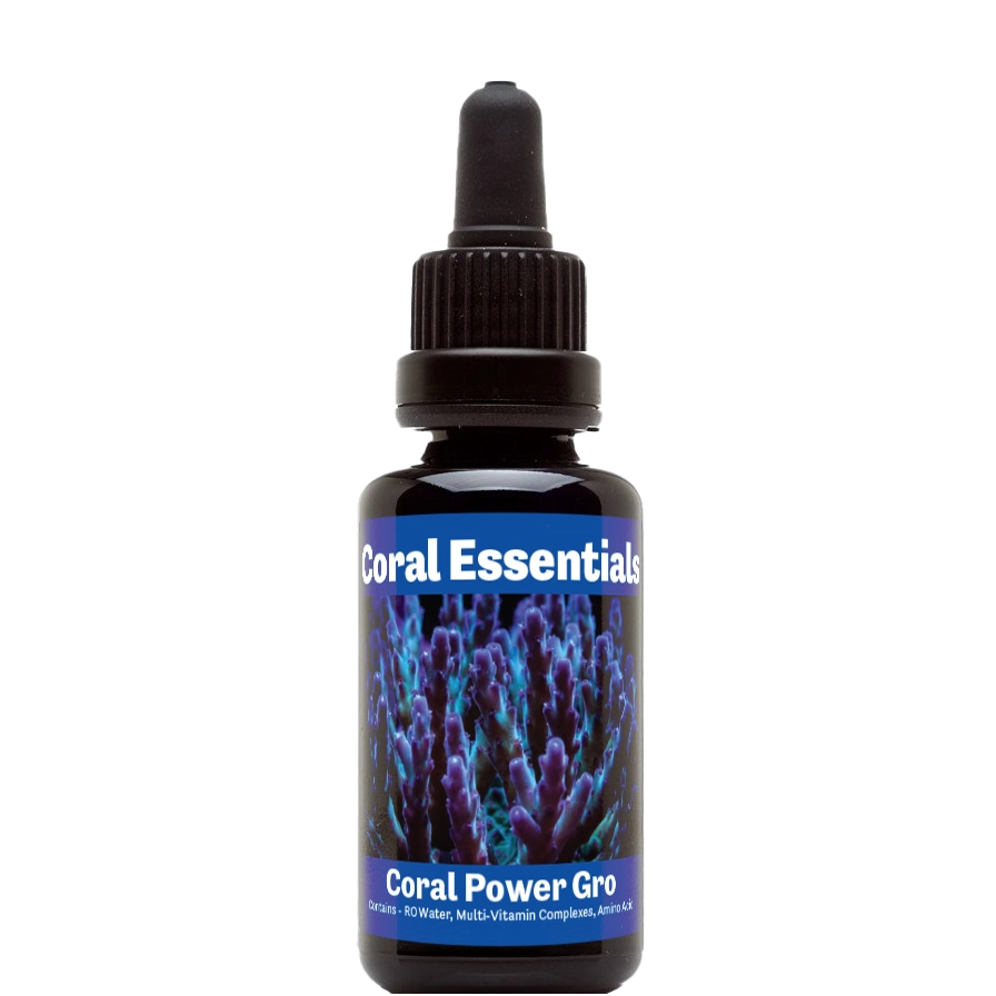 Bottle of Coral Essentials Coral Power Gro 50mL marine aquarium supplement