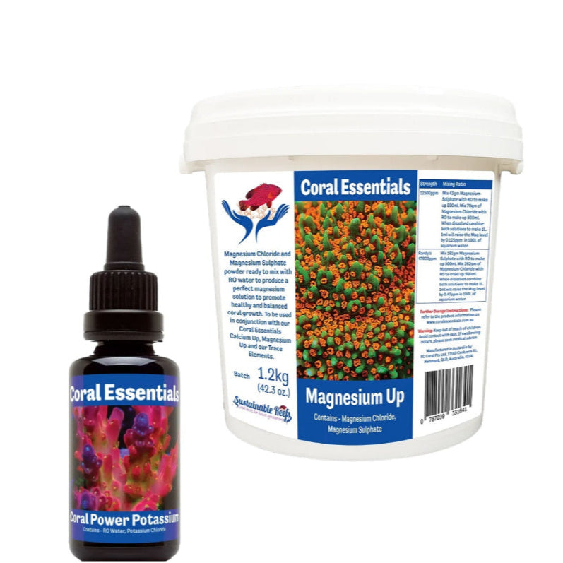 Coral Essentials Magnesium Up Bundle marine aquarium supplement