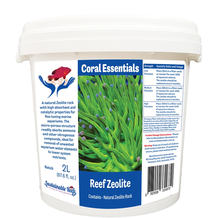 Bucket of Coral Essentials Reef Zeolite marine aquarium supplement