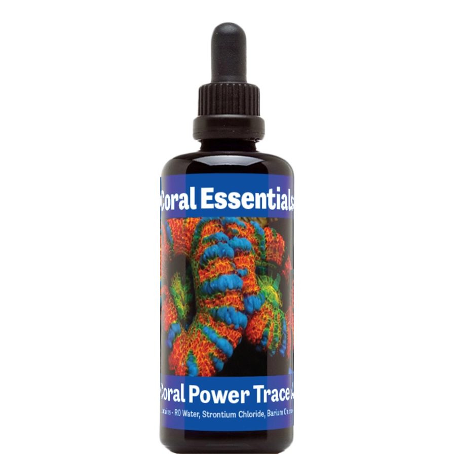 Bottle of Coral Essentials Coral Power Trace A 100mL marine aquarium supplement