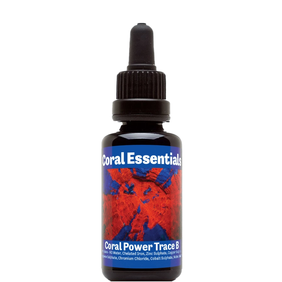Bottle of Coral Essentials Coral Power Trace B 50mL marine aquarium supplement